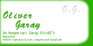 oliver garay business card